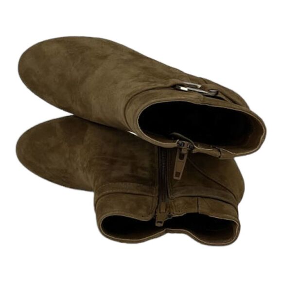 New  Bella Vita Women US 11 Brown Lorraine Suede Block Heel Ankle Boot Shoes - Picture 7 of 9